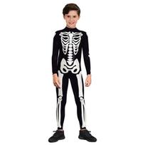 Skeletų kostiumas berniukams, mergaitėms, vaikams Skeletų kostiumas Baisus Helovino kombinezonas Baisus skeleto kostiumas Šventės reikmenys L balta