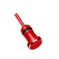 Earphone 3.5mm AUX Jack Connector Anti Dust Plug Card Removal Pin for iPhone raudona