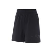 Li-Ning Breathable Simple Versatile Loose Sweat-Absorbent Comfortable Shorts Women shorts Black AKSU720-4 S
