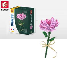 Gėlių puokštės kūrimo kaladėlės Gvazdikas Saulėgrąža Narcizas Modelio kaladėlės Darbalaukio dekoravimo papuošalai Vaikams DIY žaislas Gimtadienio dovana black