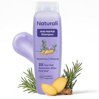 Natūralus nuo plaukų slinkimo šampūnas 100 ml, 1 vnt. pakuotė, moterims ir vyrams, su rozmarinu, ženšeniu, biotinu