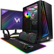 Vibox I-8 Žaidimų kompiuteris Komplektas • 22  Ekranas • AMD Ryzen 3 3200G 4,0 GHz • Radeon Vega 8 • 16GB RAM • 1TB SSD • Windows 11 • WiFi 6 + Bluetooth 5.4