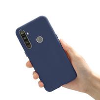 Skystas silikoninis dėklas Realme 5 5i 5Pro dėklui Bamperis Prabangus TPU Minkštas galinis dangtelis OPPO Realme 5 Pro 5i 5S Matiniai dėklai Realme5 Realme 5S karališkos mėlynos spalvos