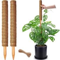 Samanų stulpas 38/43/53CM Monstros augalo atrama Krovimo samanų stulpai augalams Kokoso pluošto totemo stulpas Aukštas samanų stulpas laipiojantiems augalams S 38CM
