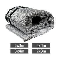 Sun Shade Sail Waterproof Outdoor Mesh Aluminet Tarpaulin Fabric with Grommets for Patio Garden 2mx3m