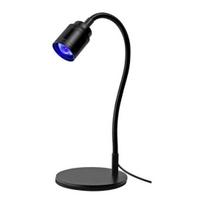 UV LED Nagų Lempa su Kojiniu Jungikliu, Maitinama per USB, Lanksti Kakliuko Formos, Gelio Lakui Džiovinti/Kietinti, Manikiūro Džiovintuvas su Tvirtu Pagrindu juoda