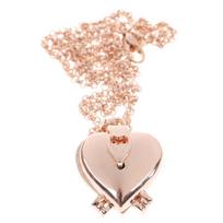Diy Jewelry Vintage Heart Shaped 4-Layer Photo Locket Necklace Openable Pendant
