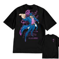JoJo Anime Jotaro Kujo  Star Platinum Yare Yare Daze 100Cotton unisex Shirt Unisex Short Sleeve ONeck Y2k New Oversized TShirt 4XL