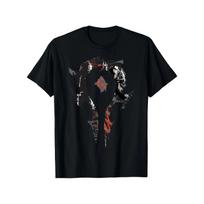 World of Warcraft Men's T-shirt Suitable for All Seasons Casual Gaming T-shirt, with Wild Geometric Pattern Short Sleeved Shirt S juoda