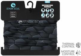 Multifunkcinė galvos ir kaklo mova Stark Soul HONEYCOMB unisex, juoda