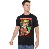 Steven Rhodes Break Glass Unisex 100% Cotton T-shirt Mens Tees Top S-5XL, Black S