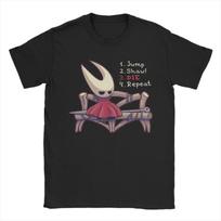 Madingi Širšės Shaw Silksong Hollow Knight Marškinėliai Vyrams Apvalus Kaklas Medvilniniai Marškinėliai Žaidimo Juokingi Trumpomis Rankovėmis Marškinėliai 6XL Drabužiai S juoda