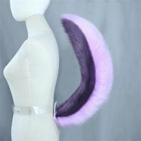 Live Streamer Tail Animal Dog Tails Hand-Made Plush Cosplay Props Gaming Streamer Live Performance Dress Up Accessory Dog Tail About 65CM white