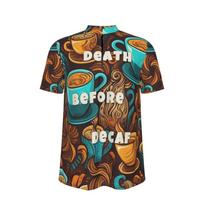 Death Before Decaf Jersey - Coffee Cycling Shirt - Caffeinated Ride Gear M