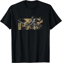 Ghost of Tsushima Katana with Falling Leaves T-Shirt Small M