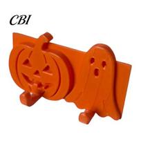 Pumpkin Face Hook Ghost Key Hook, 3D Printed Halloween Wall Decor, Adhesive No Drill Self Holder, Hanging Cute Hooks oranžinė