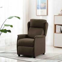 Massage Chair with Cushion Brown 93.5 x 67.5 x 101.5 cm Fabric