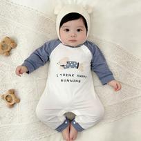 Modal Summer Baby Long Sleeve Onesie Pajamas Romper for Newborns 66cm for 12-15 lbs