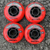72mm, 76mm, 80mm Wheels, Roller SkatesFlat Skates Inline Skates, Freestyle SkatesHV AGGRESSOR raudona