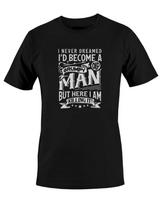 Men's and Women's T-shirts I Never Dreamt I'd Become A Grumpy Old Man Unisex Mens T-Shirt S M L XL 2 3 4 XL XL