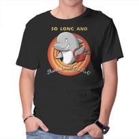 Unisex Crew Neck T-Shirt Thanks for the Fishes Graphic Short Sleeve Casual Tee XXXXL
