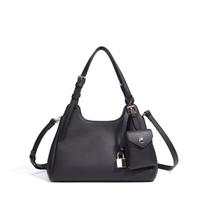 Cross-border original simple and versatile messenger bag, office worker commuting large-capacity light luxury first-layer leather women's handbag Bottom length 26 width 13 height 20cm juoda