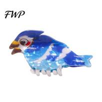 Durable Hair Claw Colorful Bird Clip Strong Hold Non Slip Parrot Sparrow Shape Hummingbird Clamp Accessories for Women Girls Clips G