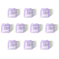 10/20Pcs Cute Cat Shaped Transparent Keycaps Pbt 1U Pc Blank Key Caps Mao Profile Diy No Engraved Keycap For Mx Switch Keyboard 10pcs Glitter