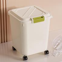 Insect Proof Pet Food Container Moisture Proof Rice Bucket Food Container Box Rice Dispenser  Flour 15 kg balta