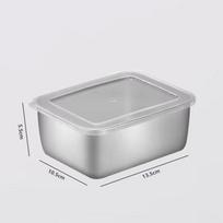 Premium Food-Grade Stainless Steel Bento Box Refrigerator Storage Household Special Sealed for Fresh-Keeper Lunch Fruit Storage