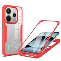 Karinio lygio 360 laipsnių pilnos apsaugos dėklas, skirtas Xiaomi Redmi 14C 13C 12C Note 14 13 12 Pro Plus Pro+ 5G, skaidrus, atsparus smūgiams korpusas, skaidrus kietas REDMI NOTE 14 4G