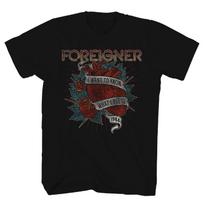 Men's Foreigner 1984 I Want To Know What Love Is T-shirt Small Black XL