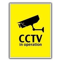 CCTV IN OPERATION Security Camera  METAL SIGN WALL PLAQUE X cmXcmAluminum 20x30cm（7.8x11.8inch）