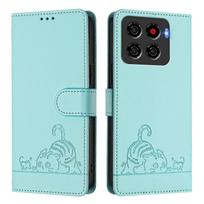 Case for ZTE Blade A56 RFID Blocking Magnetic Closure Card Slots Cover Durable with Wristband Compatible with with ZTE Blade A56 juoda