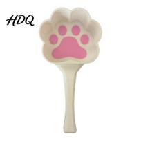 Stylish Pet Feeding Utensil Cute Cat Paw Scoop 3D Printed Food Long balta