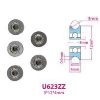5pcs V U Groove Roller Wheel Ball Bearings Embroidery Machine Pulley Bearing