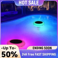 Solar Pool Ionizer W/ Auto Switching 7-Colored LED Night Light Copper Pool Ionizer Copper Pool Ionizer Floater Keeps Water Clear China Mainland
