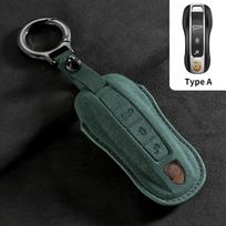 Suede Automobilio Raktų Dėklas Dangtelis Korpusas Porsche 958 Macan 911 Panamera 996 991 Boxster 987 997 2019 2020 Laikiklis Raktų Pakabukas Aksesuarai