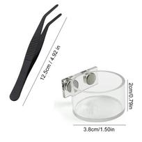 Jumping Spider Feeding Dish Water Food Dispenser Kit with Tongs Jumping Spider Terrarium Decor for Mantis Hermit Crab Lizard