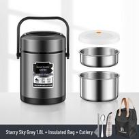 Youluo 3-Layer Insulated Stainless Steel Bento Box