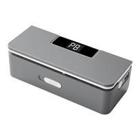 2 In 1 Fridge Magnet Sealer LED Display Mini Bags Sealer and Cutter 1800mAh USB-C Rechargeable Bag Sealers for Fridge & Kitchen šviesiai pilka spalva