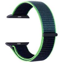 Bracelet Apple Watch - MY-MONTRE - Sport Loop - Lime/Vert - Nylon tressé (tissu) - Compatible 42/44/45/49mm žalia