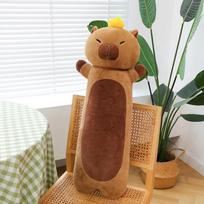 Kawaii Capybara Animal Pliušiniai žaislai Pūkuotas modeliavimas Minkštas Internetas Įžymybė Miela Lėlė Pliušinė pagalvė įdaryta dovana vaikui Kalėdos 55cm