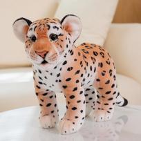 30cm Imitacinis Stovas Liūtas Tigras Leopardas Pliušiniai Žaislai Namų Dekoras Kimšti Mieli Gyvūnai Lėlės Minkšta Tikroviška Pagalvė Berniukams Dovana 30cm