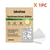 Gentle Multi Effect Dishwasher Tablets Grease Stain Eliminator Brightening Cookware Household Dish Washing Cleaning Supplies 1 box