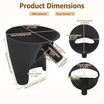 Flour Funnel Kitchen Aid Mixer Stand Mixer Attachment for Kitchen Aid Artisanal Ksm150 Tilt-Head Stand Mixer Baking Accessory