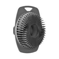 Soft Silicone Body Scrubber for Sensitive Skin Non Slip Shower Brush Effective Exfoliation Gentle Massage Bathing Tools pilka spalva