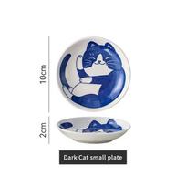 Ceramic Sauce Dishes Sushi Plate Tableware Japanese Style Dessert Creative Cute Cartoon Lucky Cat Pattern Spice Plate 2x10cm