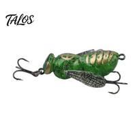 Lifelike Fishing Lure 5G/4.8CM Bionic Wasp Topwater Lure, Floating Hard Hornet with Acoustic Bait Noise Steel Ball, Artificial Insect for Freshwater 5 g