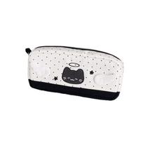 Pencil Case - Black Polka Dot and Devil Design, Pencil Pouch for Students School Supplies one size juoda